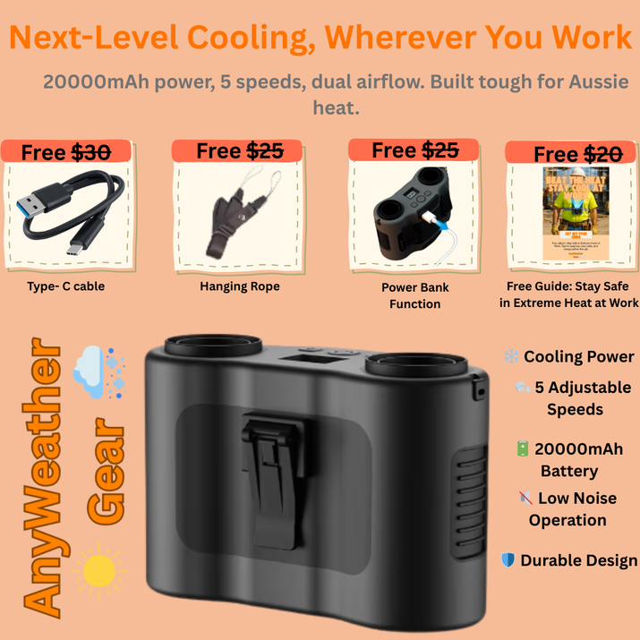 AnyWeather Gear™ Pro Waist Fan
