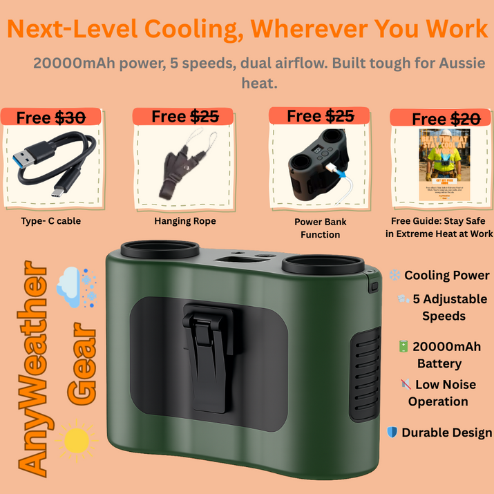 AnyWeather Gear™ Cooling Fan