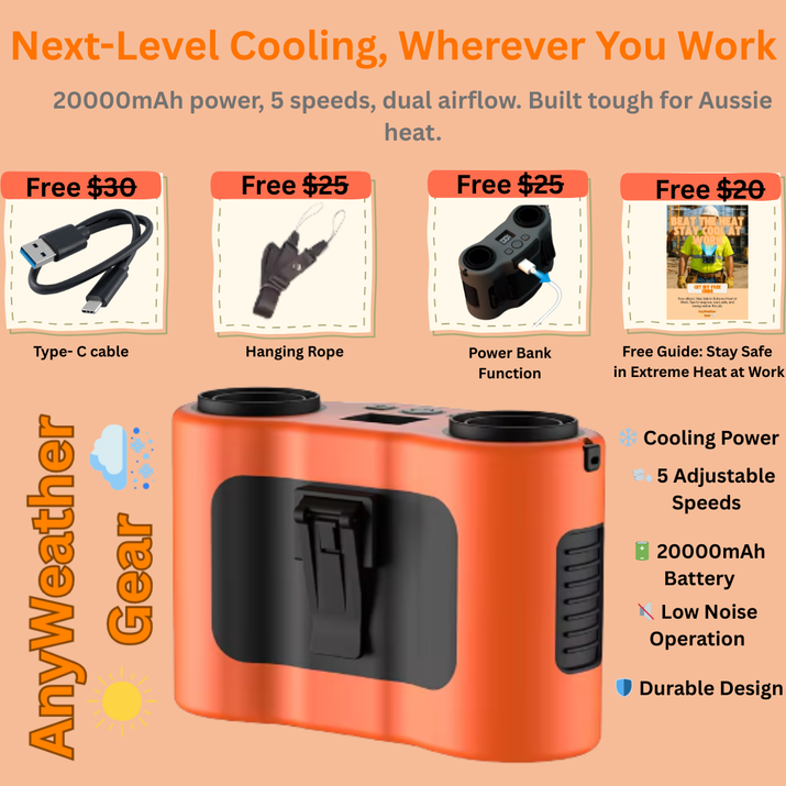 AnyWeather Gear™ Pro Waist Fan
