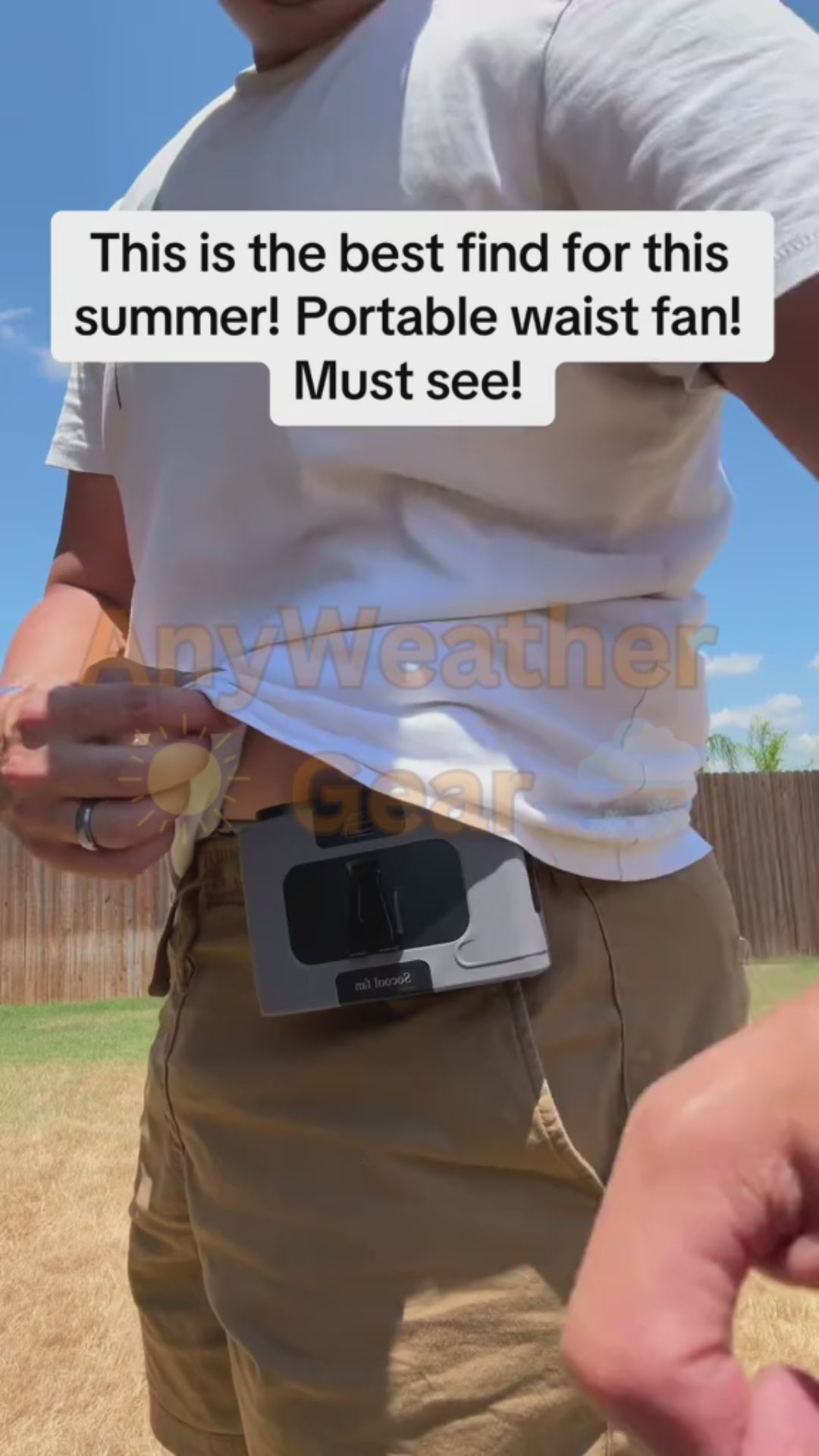 AnyWeather Gear™ Pro Waist Fan video